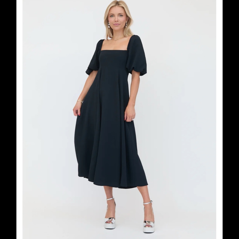 Hill House Matilda Dress Size XXL in Black Crepe